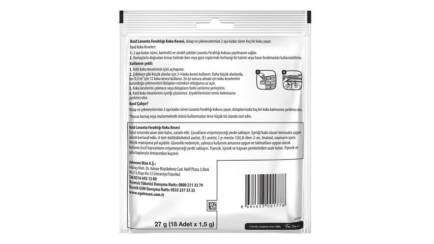 Raid Lavender Sachet 18 Pack