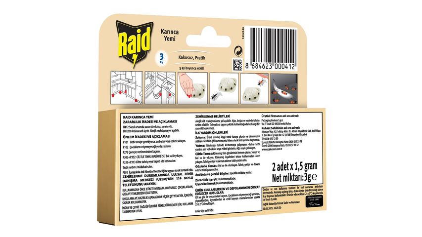 Raid Karınca Yemi 2 Adet