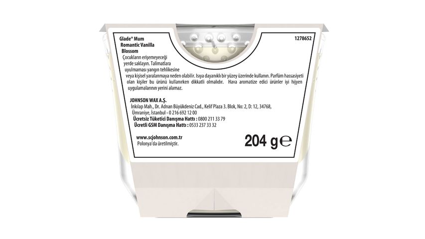 Glade Vanilya Büyük Mum 204 g