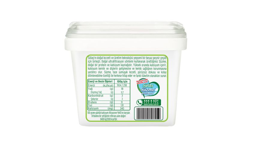 Sütaş Süzme Beyaz Peyni̇r 900 g