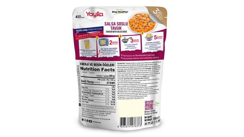 Yayla Salsa Soslu Tavuk 200 g
