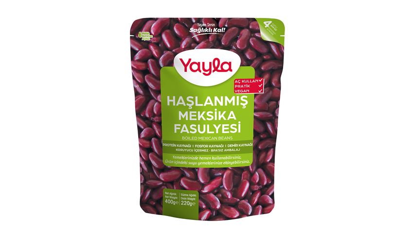 Yayla Haşlanmış Meksika Fasulyesi 400 g