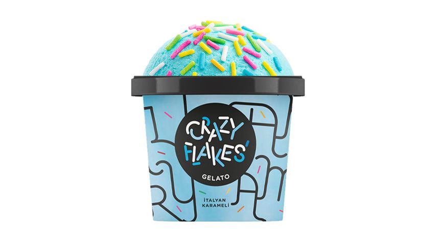 Crazy Flakes Gelato İtalyan Karamelli Dondurma 180 ml