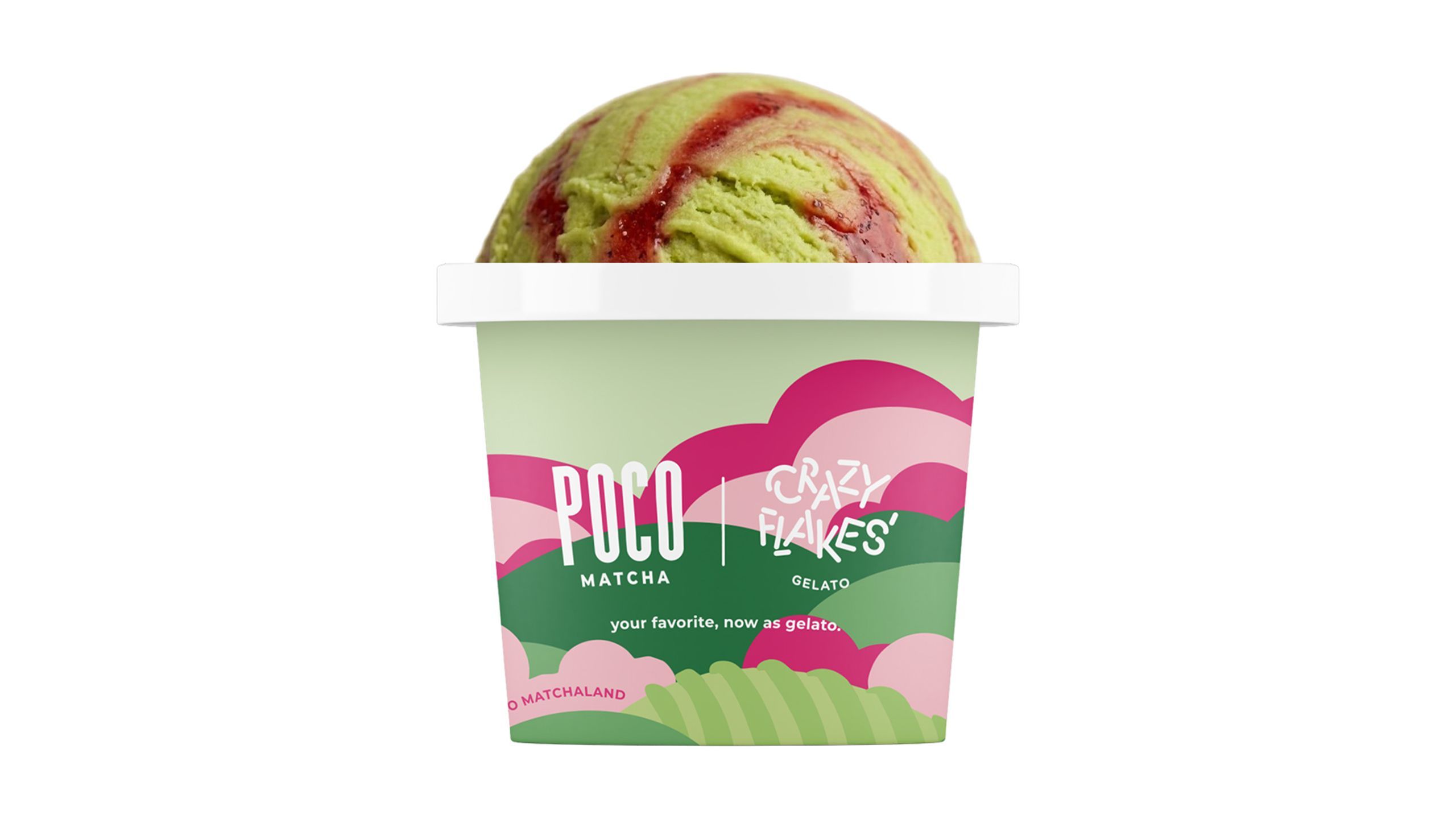 Crazy Flakes X Poco Çilekli Matcha Dondurma 180 ml satın al