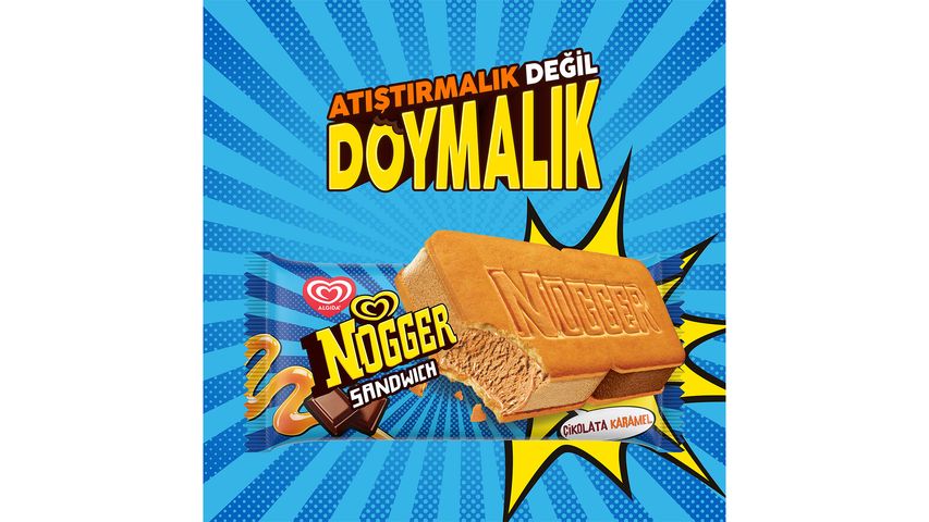 Algida Nogger Sandwich Chocolate Caramel 145 ml