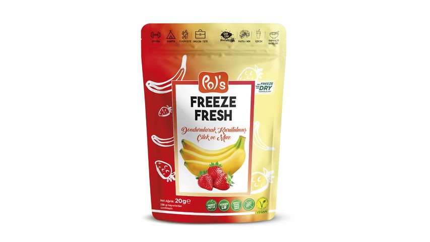 Pol's Freeze Fresh Çilek Muz 20 g