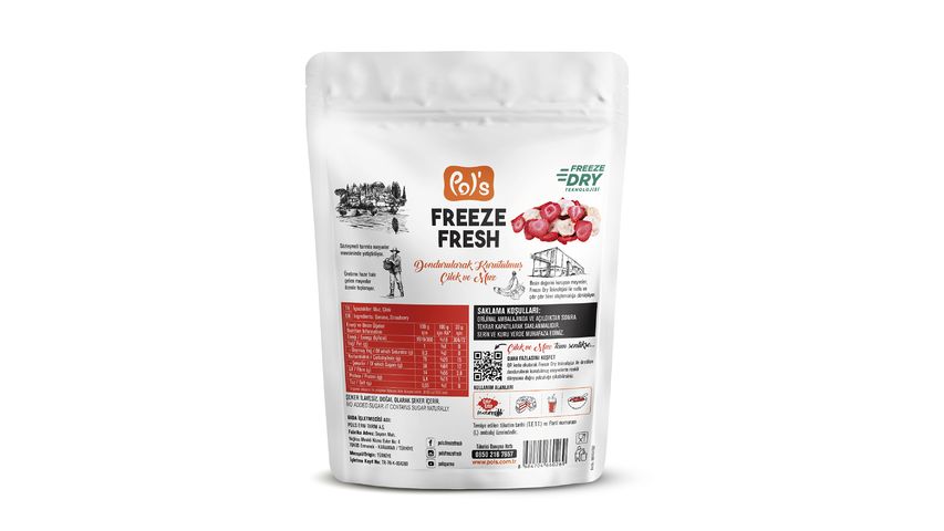 Pol's Freeze Fresh Çilek Muz 20 g