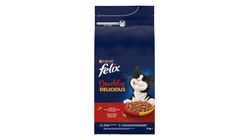 Felix Doubly Delicious Çifte Lezzet Sığır Etli Kuru Kedi Maması 2 kg