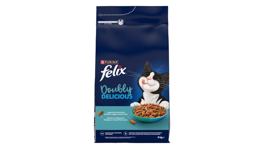 Felix Doubly Delicious Çifte Lezzet Balıklı Kuru Kedi Maması 4 kg