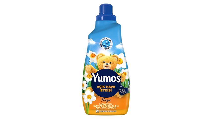 Yumoş Açık Hava Etkisi Konsantre Çamaşır Yumuşatıcısı Nergis 60 Yıkama 1440 ml