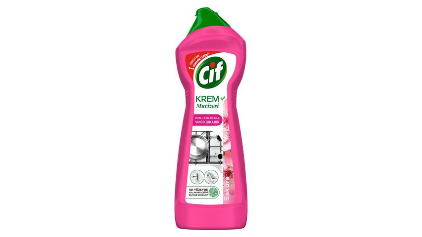 Cif Krem Mucizesi Sakura Parfümlü Yüzey Temizleyici 750 ml