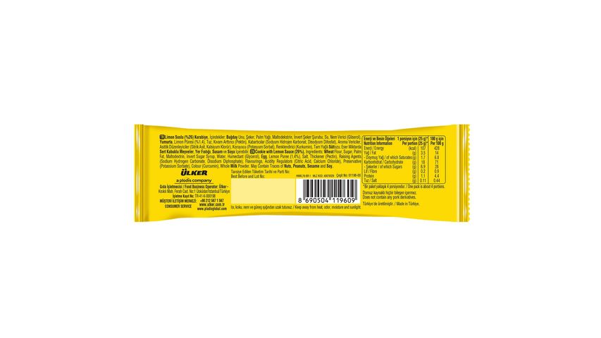 Ülker Hanımeller Bakery Style Lemon Sauce Cookies 94 g
