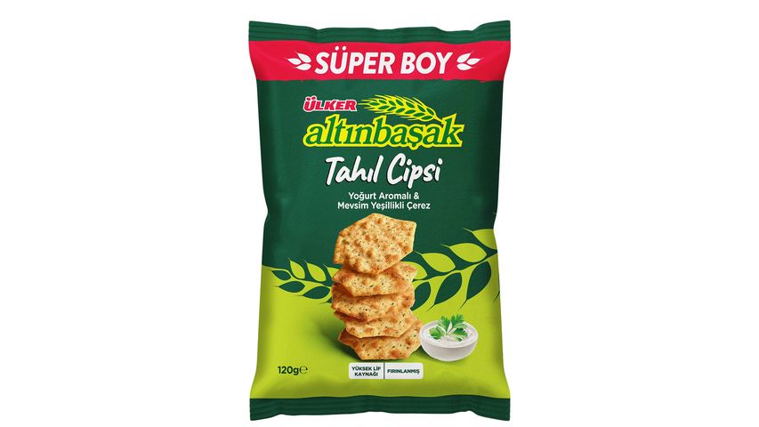 Ülker Altınbaşak Yogurt Flavored & Seasonal Greens Snack 120 g