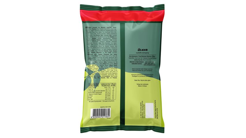 Ülker Altınbaşak Yogurt Flavored & Seasonal Greens Snack 120 g