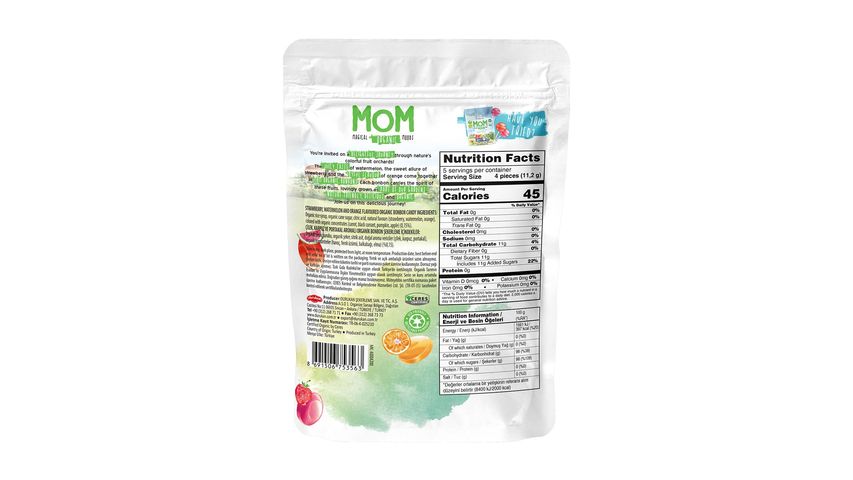 Mom Organik Bonbon Lolipop 58 g