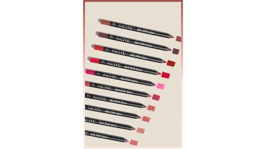 Note Silk Stay Lipliner 04 Berry Rose Waterproof Silky Lip Pencil (Nude)