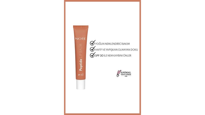 Note Peptide Lip Balm 01 Salted Caramel SPF 30 – Nemlendirici & Parlatıcı Dudak Balmı