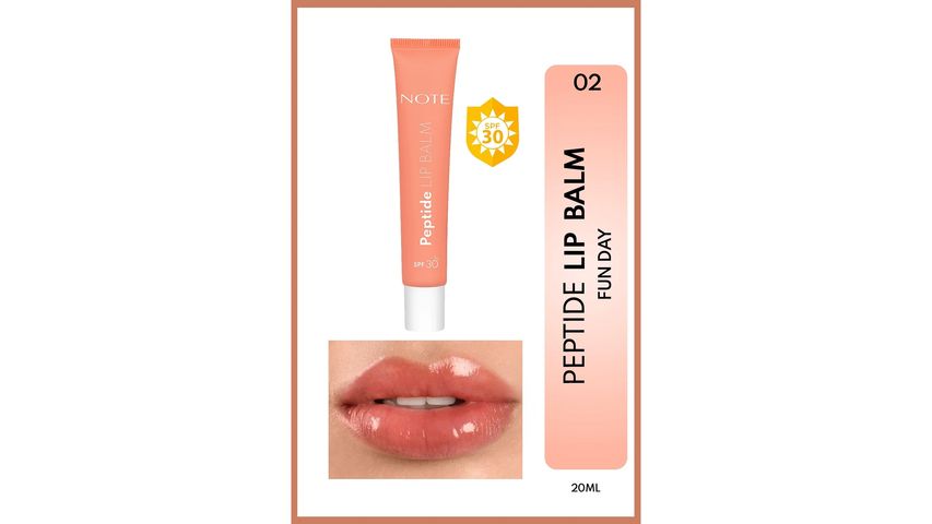 Note Peptide Lip Balm 02 Fun Day SPF 30 – Nemlendirici & Parlatıcı Renkli Dudak Balmı