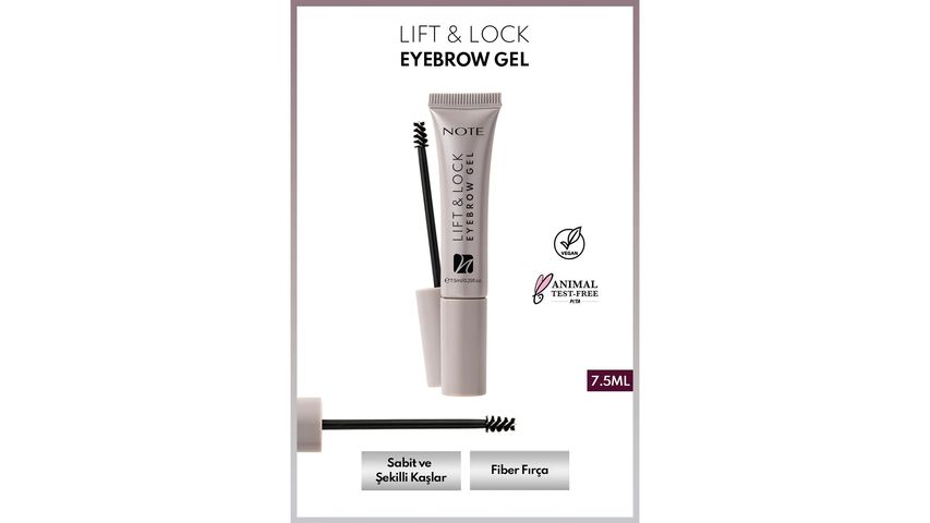 Note Lift & Lock Eyebrow Gel – Şeffaf Kaş Sabitleyici Jel