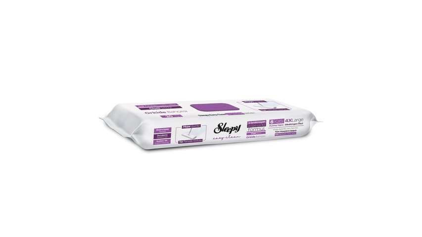 Sleepy Floor Cleaning Wipes Mop Compatible Orchid Scented 20 Pack
