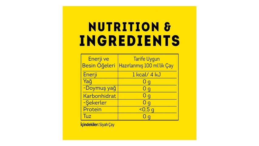 Lipton Demlik Poşet Çay Yellow Label 48 x 3.2 g