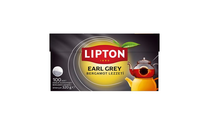 Lipton Demlik Poşet Çay Earl Grey 100'lü