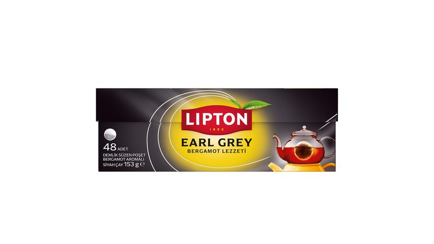 Lipton Demlik Poşet Çay Earl Grey 48'li