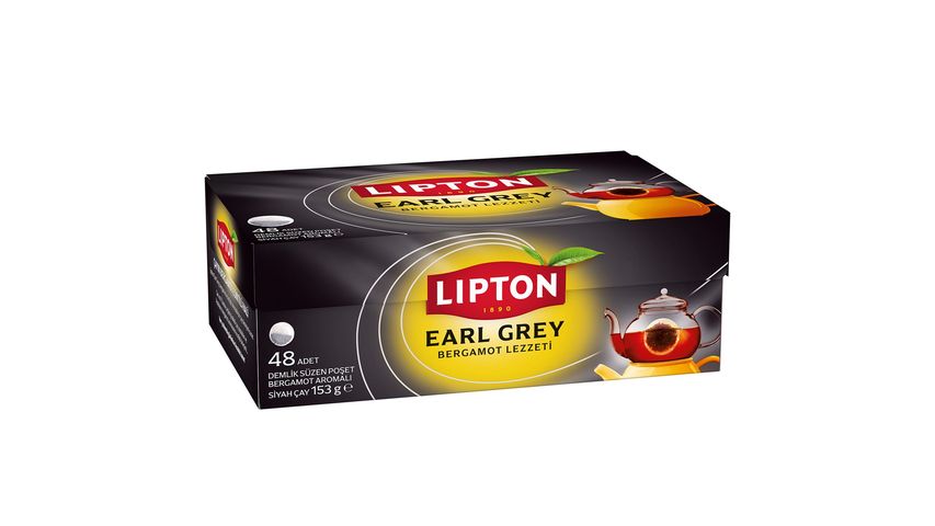 Lipton Demlik Poşet Çay Earl Grey 48'li