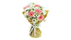 Ambalajda Papatya & Gerbera Buketi 40 cm