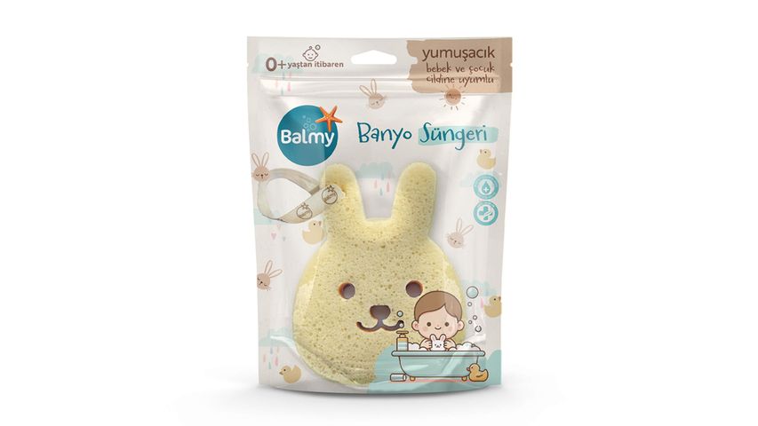 Balmy Tavşan Bebek Banyo Süngeri