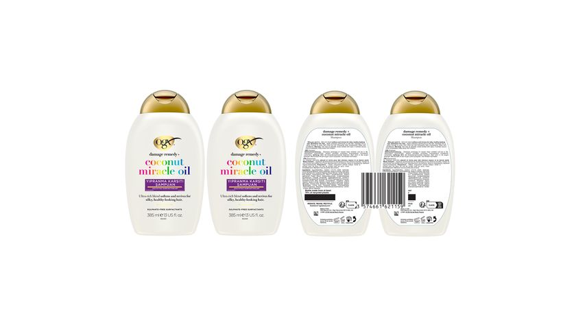 OGX Coconut Miracle Oil Anti-Breakage Sulfate-Free Shampoo 2 x 385 ml