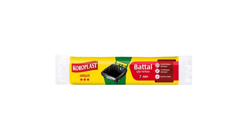 Koroplast Battal Boy Çöp Torbası 7 Adet