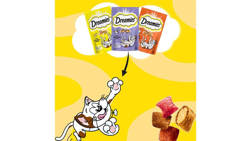 Dreamies Somonlu Mega Kedi Ödül Maması 180 g