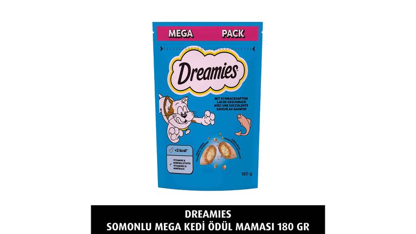 Dreamies Somonlu Mega Kedi Ödül Maması 180 g