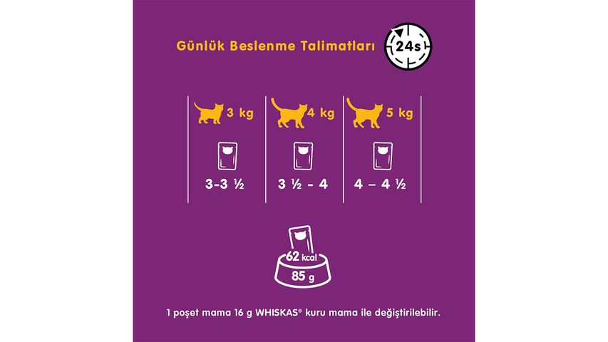 Whiskas Salmon Wet Cat Food Pouch 85 g