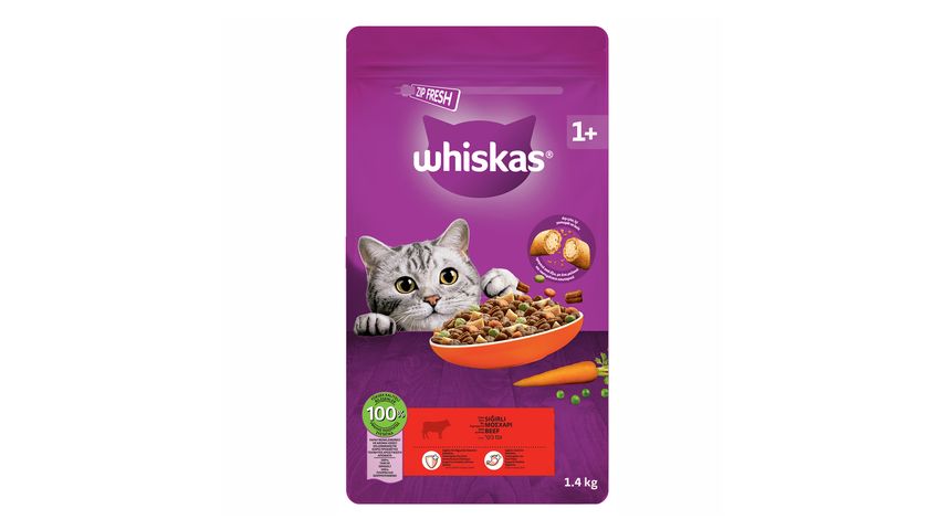 Whiskas Sığır Etli Kuru Mama 1.4 kg