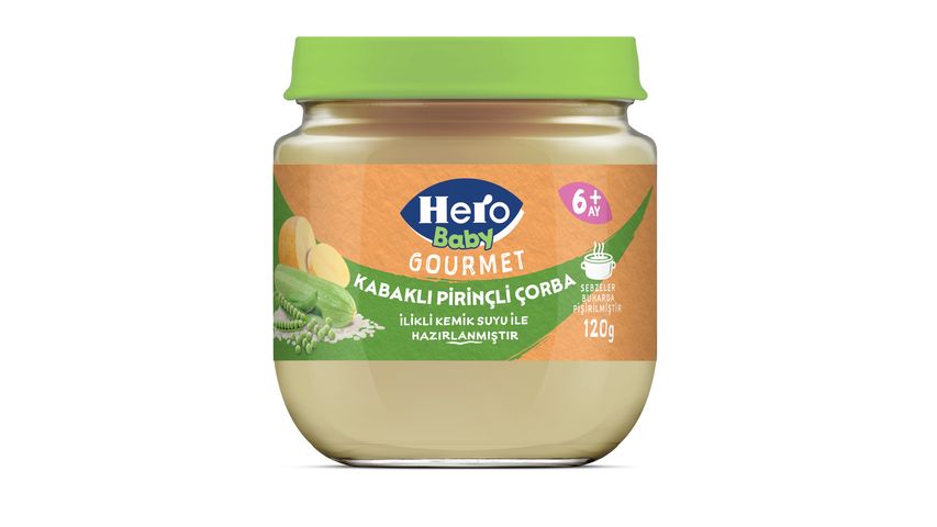 Hero Baby Gourmet Kabaklı Pirinçli Kavanoz Mama 120 g