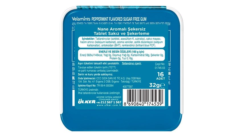 Ülker Velamints Beyaz Şeker 32 g