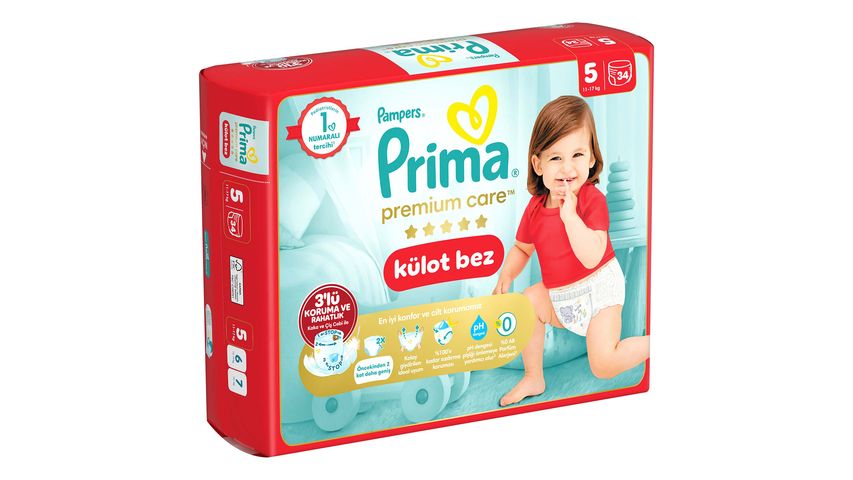 Prima Premium Care Külot Bebek Bezi 5 Beden 34 Adet