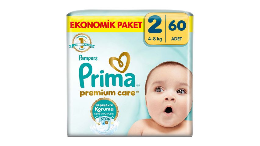 Pampers Premium Care Diapers Size 2 60 Count Economy Pack
