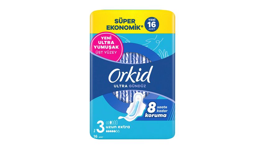 Orkid Ultra Ekstra Dörtlü Paket Uzun Ekstra 16 Adet