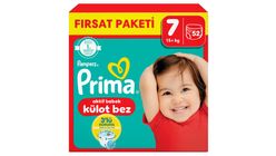 Prima Külot Bebek Bezi 7 Beden 52 Adet XX Large Fırsat Paketi