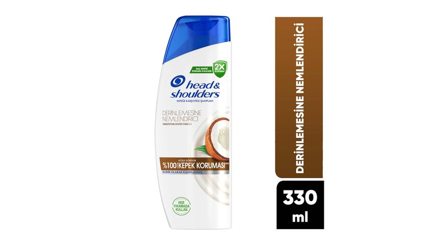Head & Shoulders Derin Nemlendirici Kepek Karşıtı Hindistan Cevizi Yağlı Günlük Kullanım Şampuan 330 ml