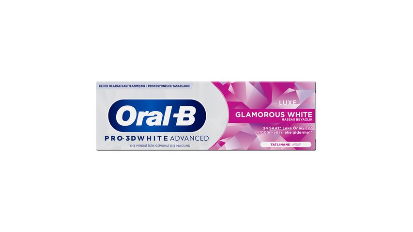 Oral-B Pro 3D White Advanced Luxe Glamorous White Diş Macunu 75 ml