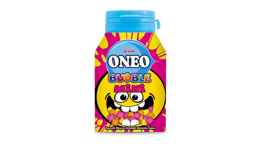 Oneo Bubble Mini Karışık Meyve Aromalı Balonlu Sakız 60 g