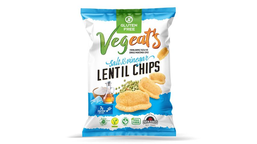 Vegeat's Salt & Vinegar Lentil Chips 50g