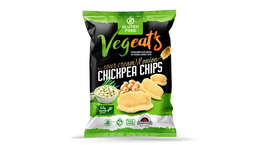 Vegeat's Ekşi Krema & Soğanlı Nohut Cipsi 50 g