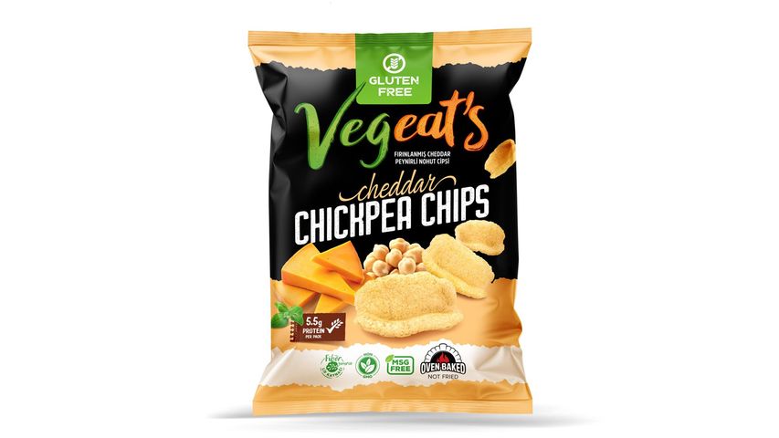 Vegeat's Chickpea Chips with Cheddar Cheese 50g