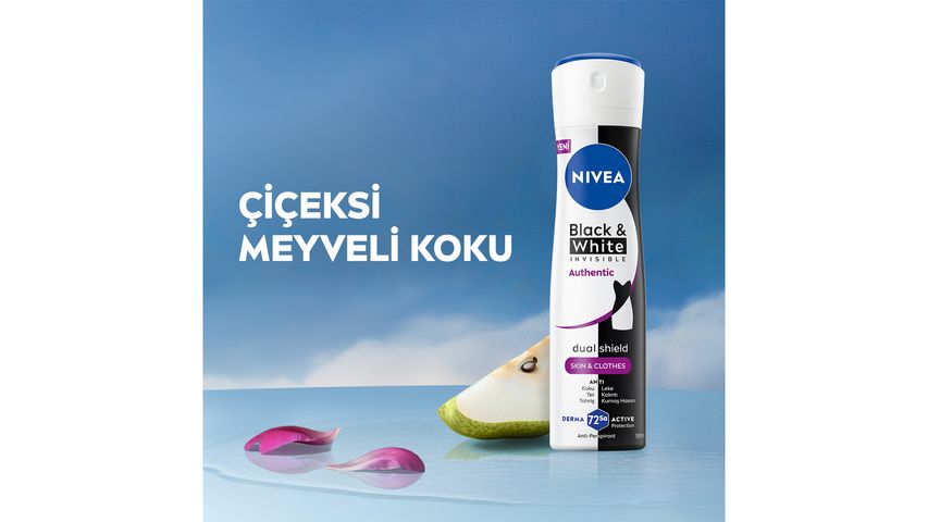 NIVEA Women Black & White Invisible Authentic Spray Deodorant 150 ml