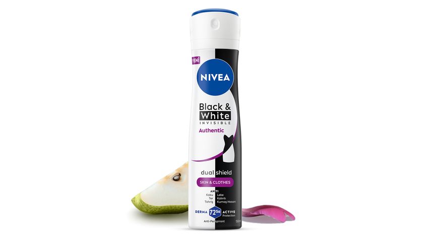 NIVEA Women Black & White Invisible Authentic Spray Deodorant 150 ml